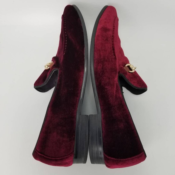 Moretti Black Label Mens Slip On Suede Loafers Shoes Red Size 10 - Picture 5 of 12